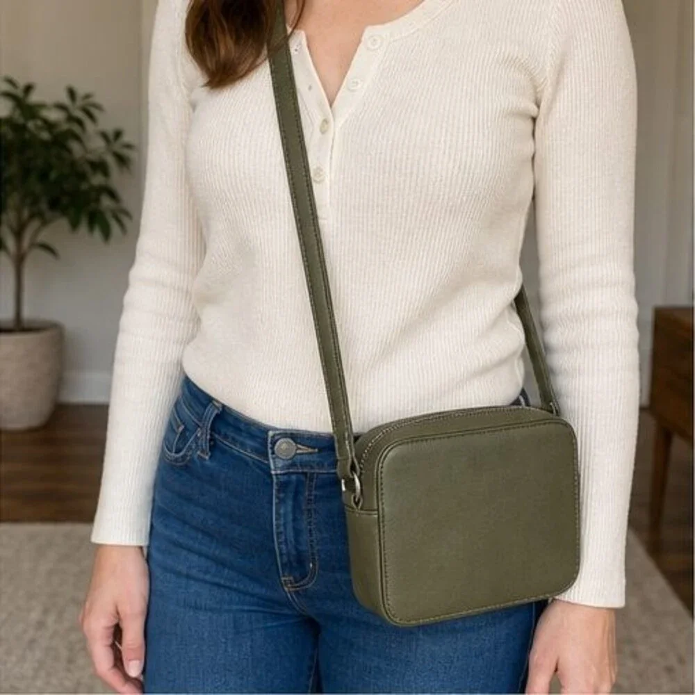 Sage Nylon Crossbody Bag